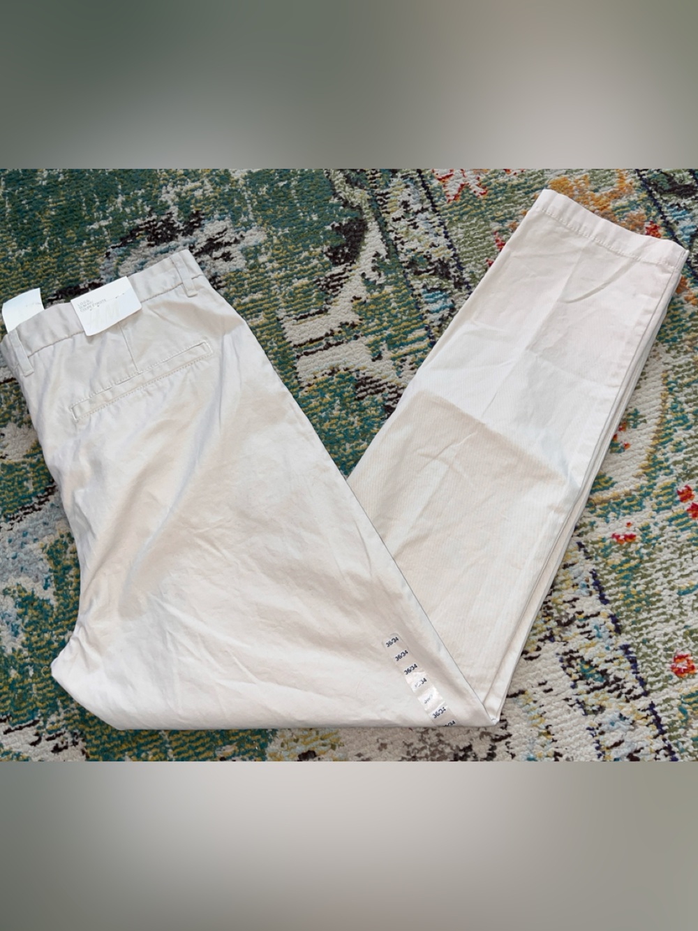 NWT Men’s H&M Slim Fit 36x34 Chino Pants Beige New